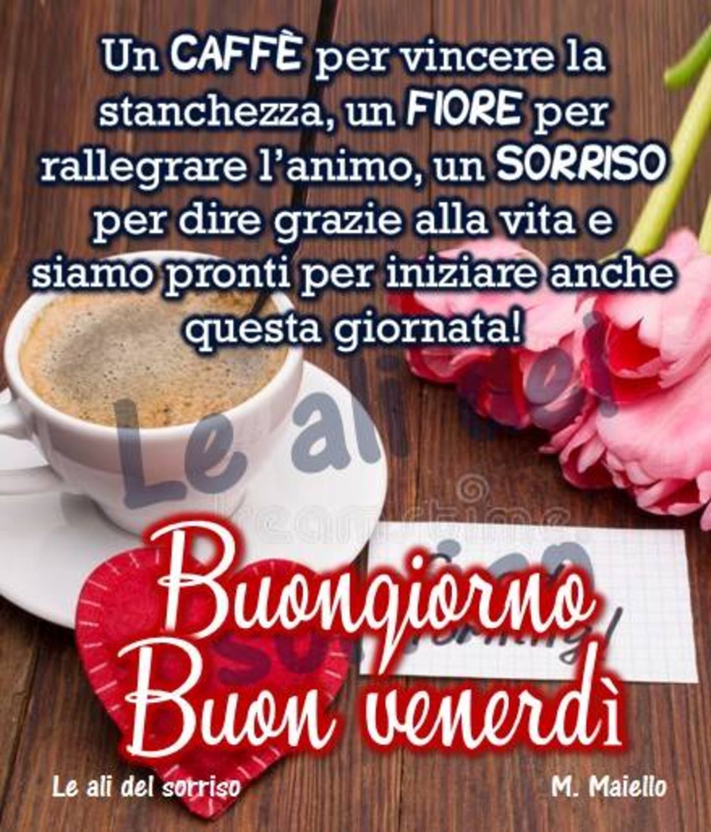 Buongiorno e buon venerdì amici