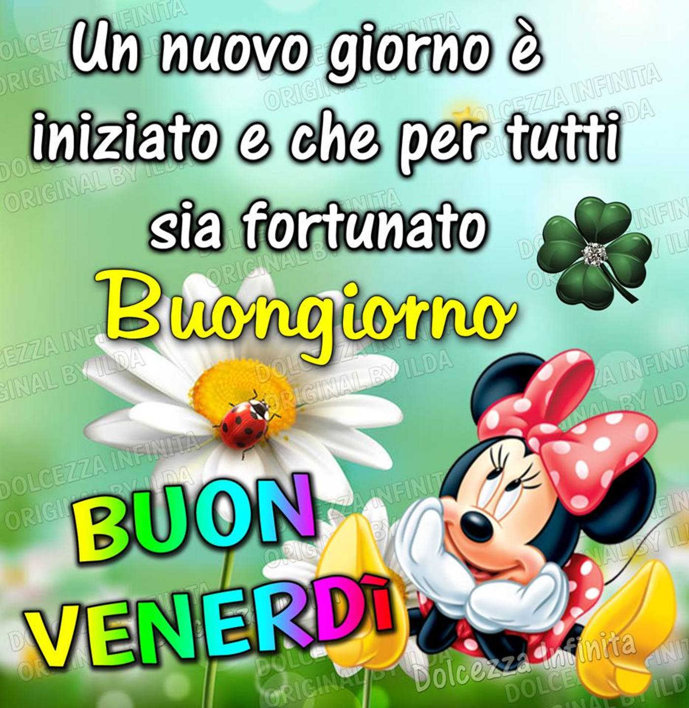 Buongiorno e buon venerdì