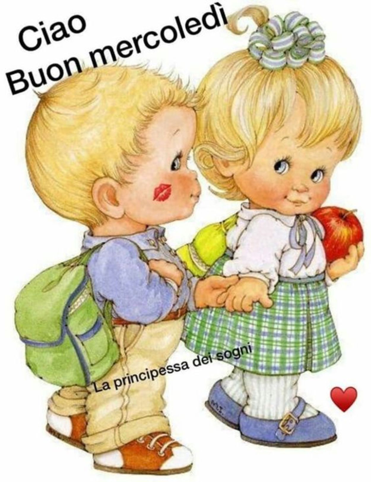 Dolce buon mercoledì con bambini