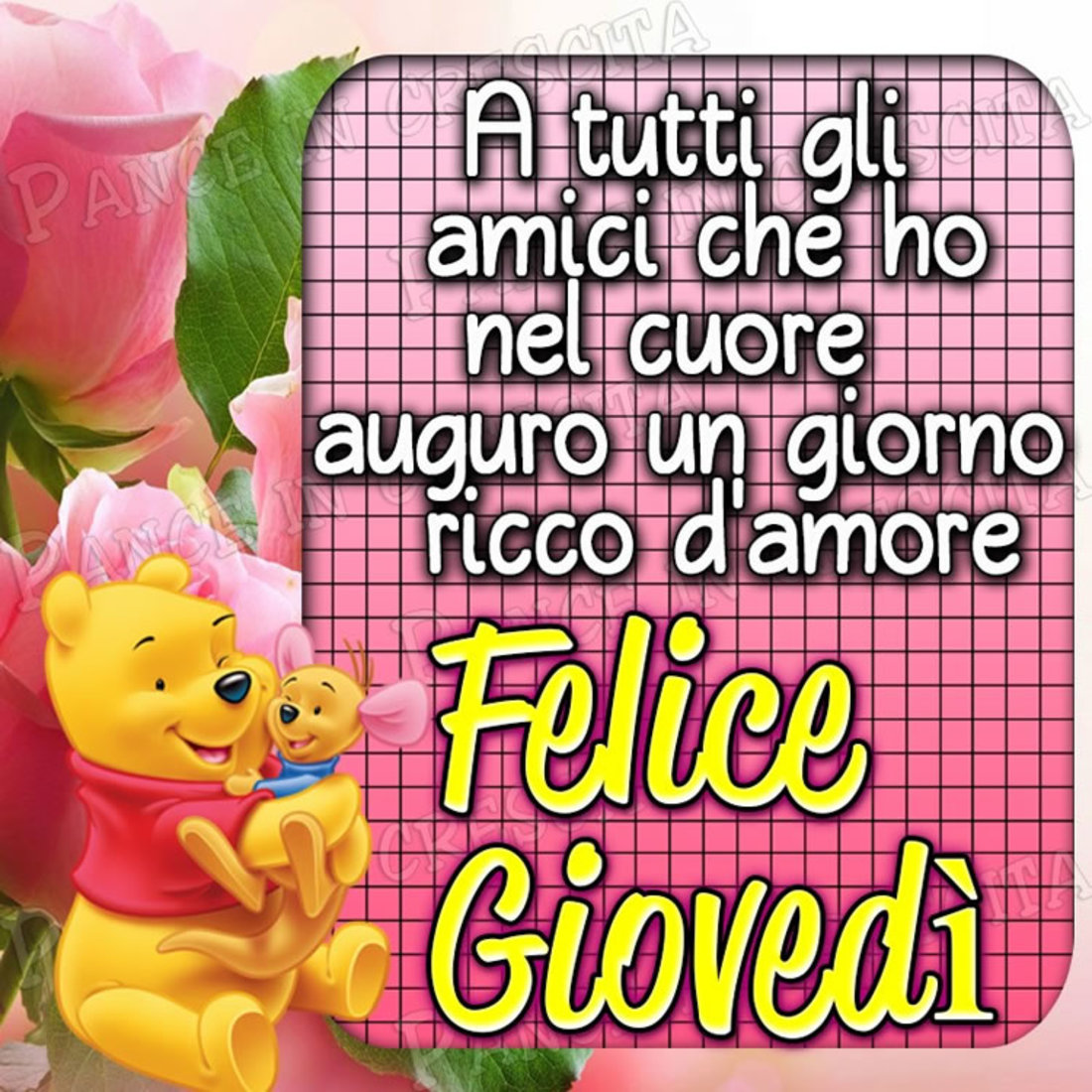 Felice giovedì con amore