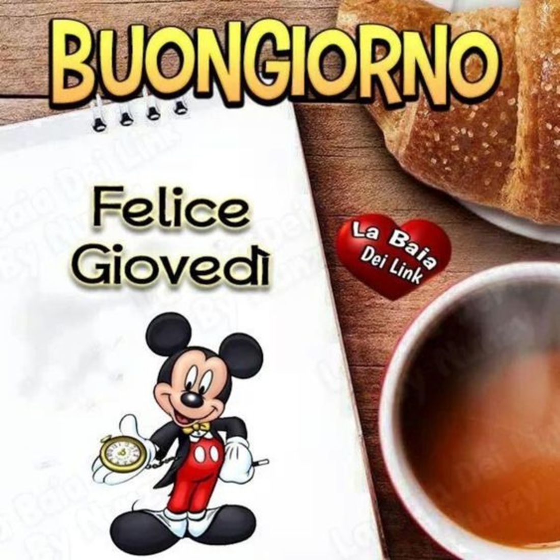 Felice giovedì con caffè