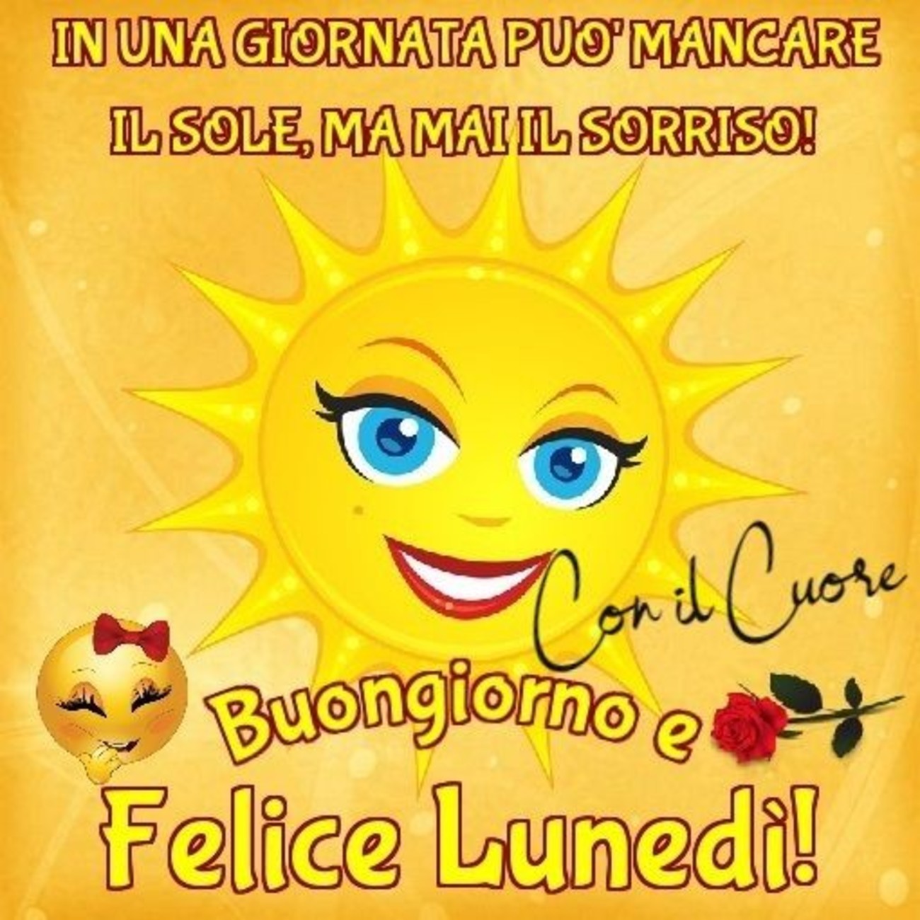 Felice lunedì con il sorriso