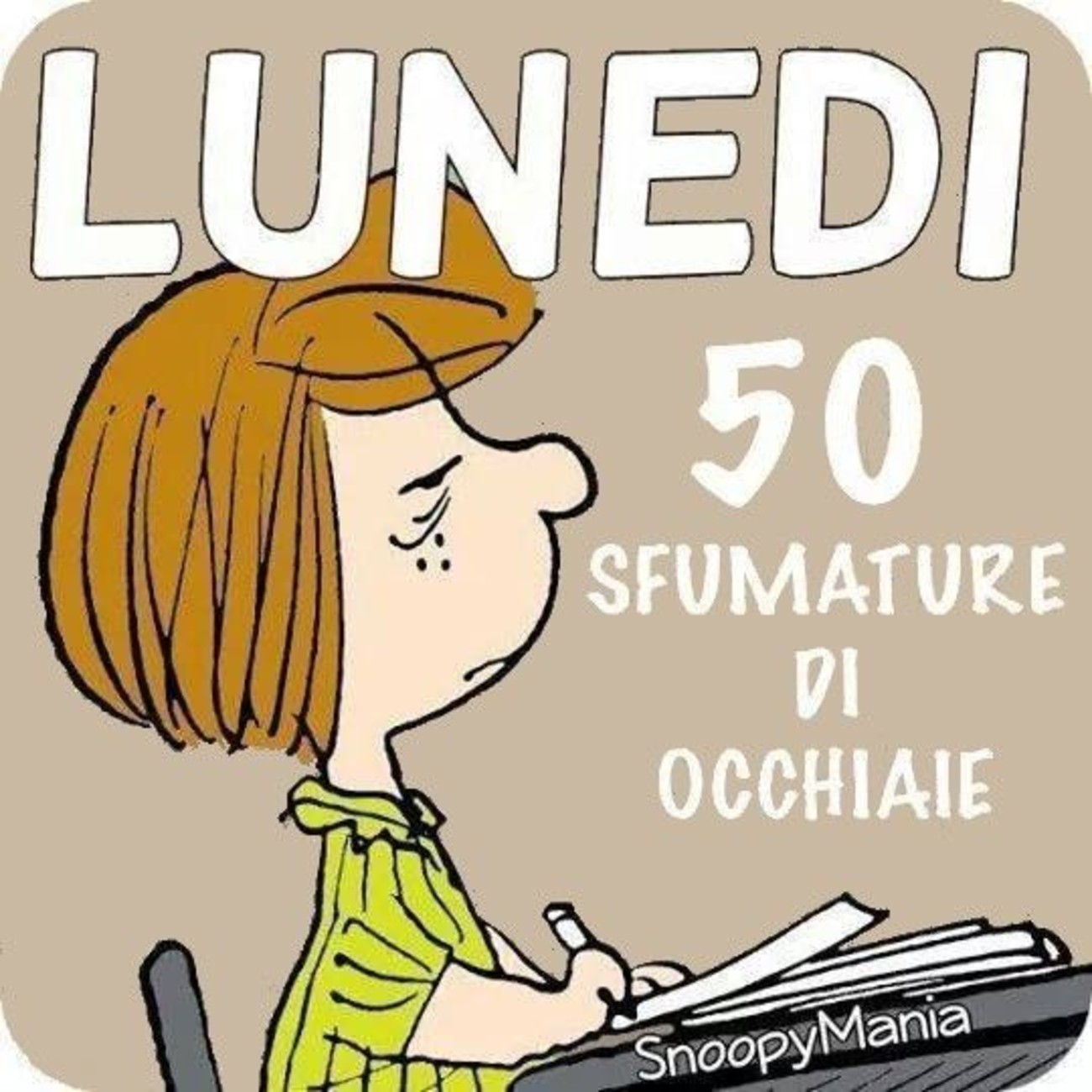 Immagini da ridere del buon lunedì con Snoopy