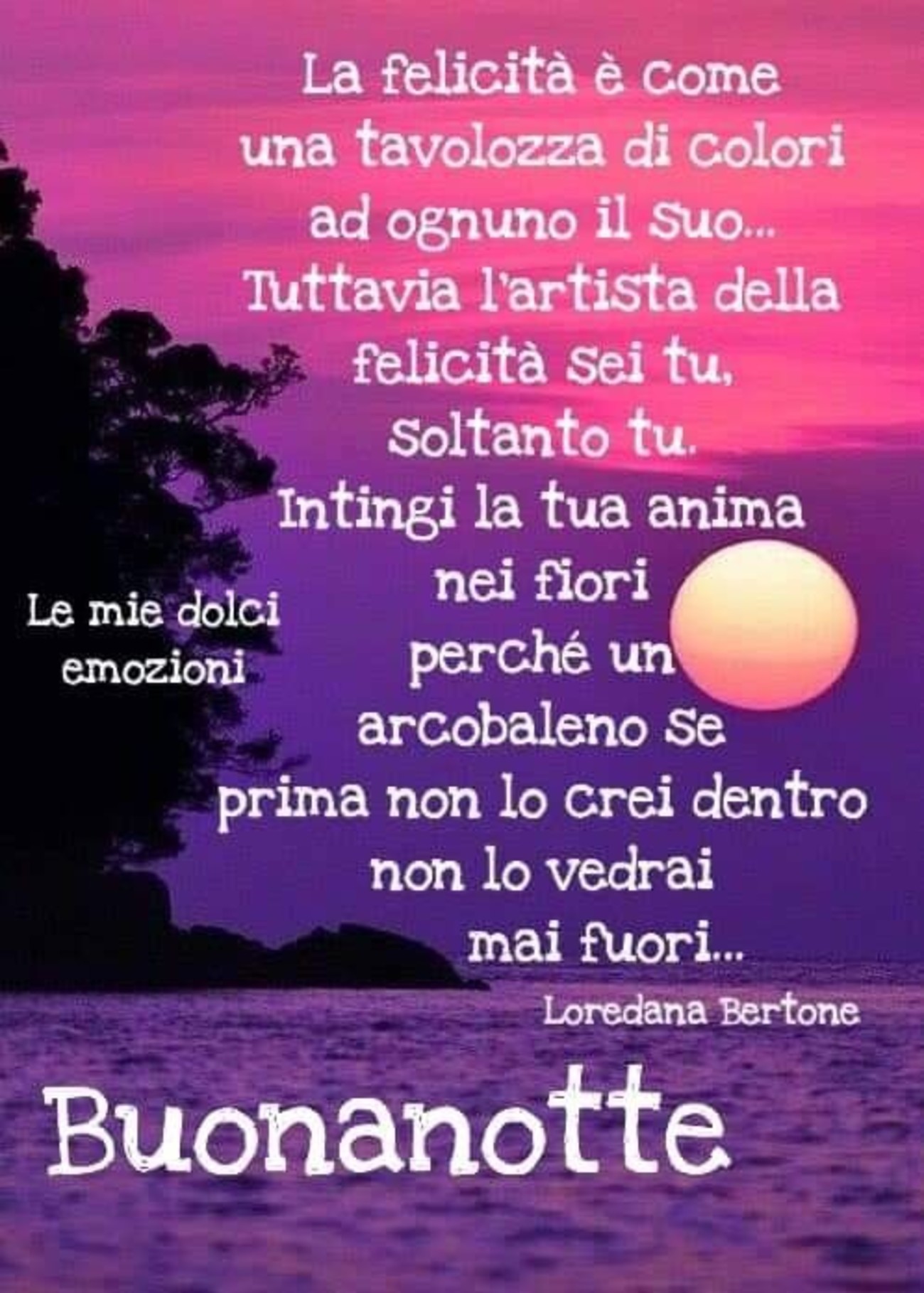 Belle frasi buonanotte da mandare