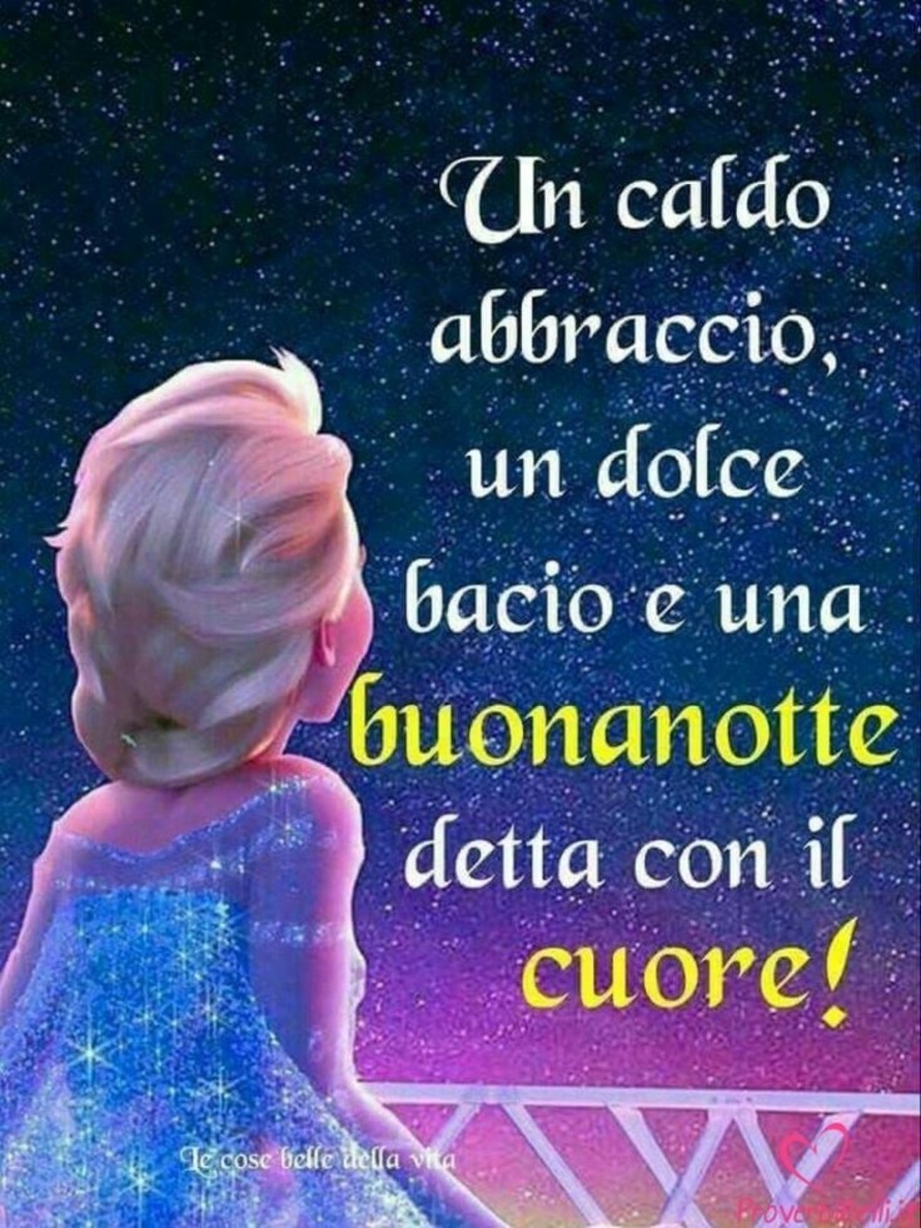 Buonanotte con abbraccio