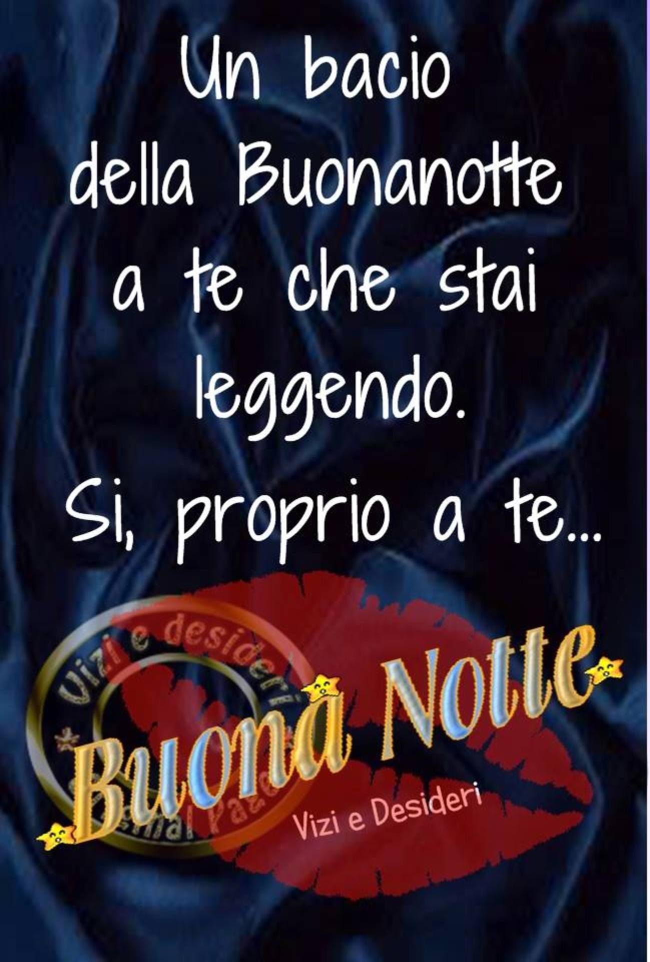 Buonanotte con bacio