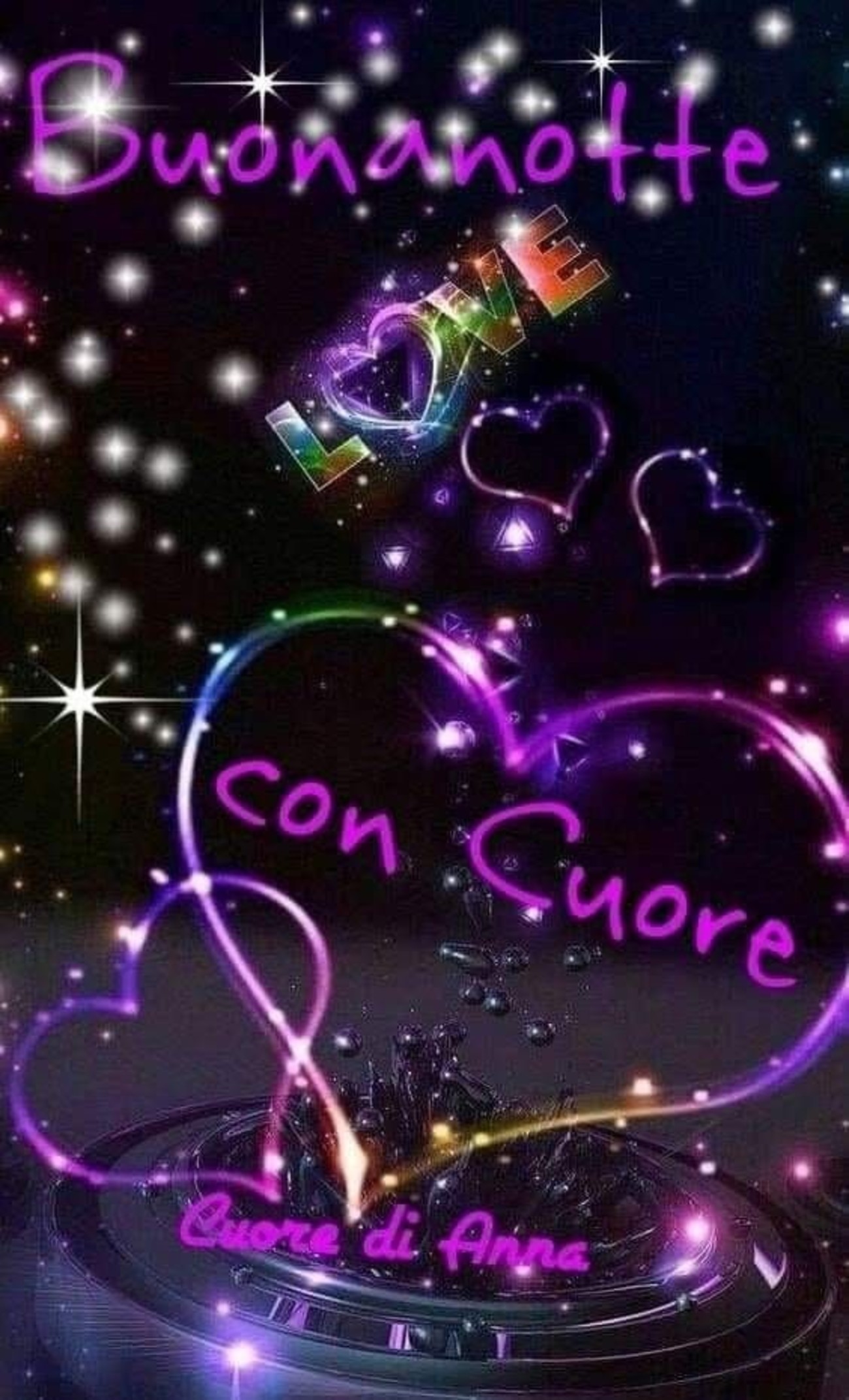 Buonanotte con cuore immagini