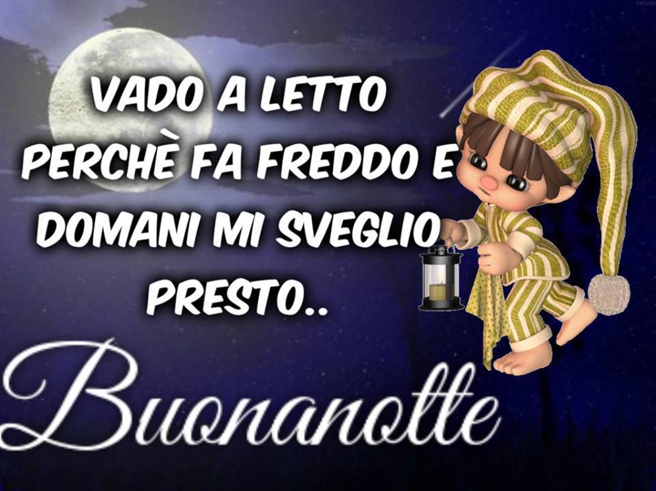 Buonanotte con il freddo