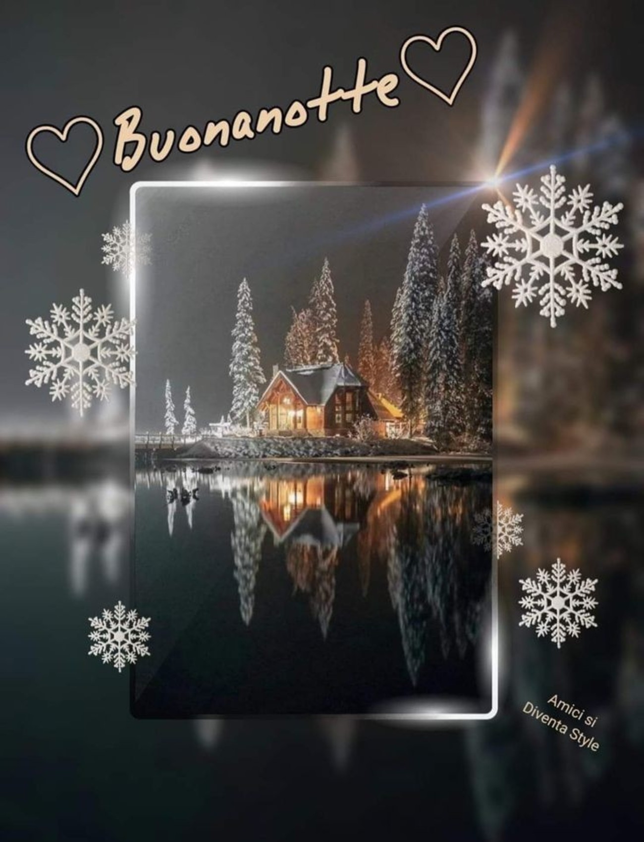 Buonanotte con la neve