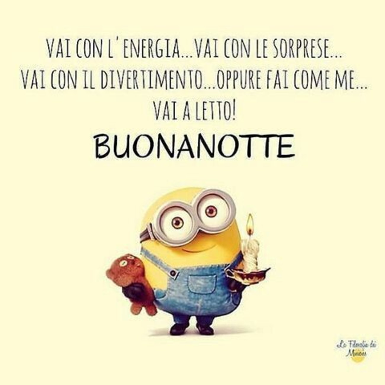 Buonanotte con minions