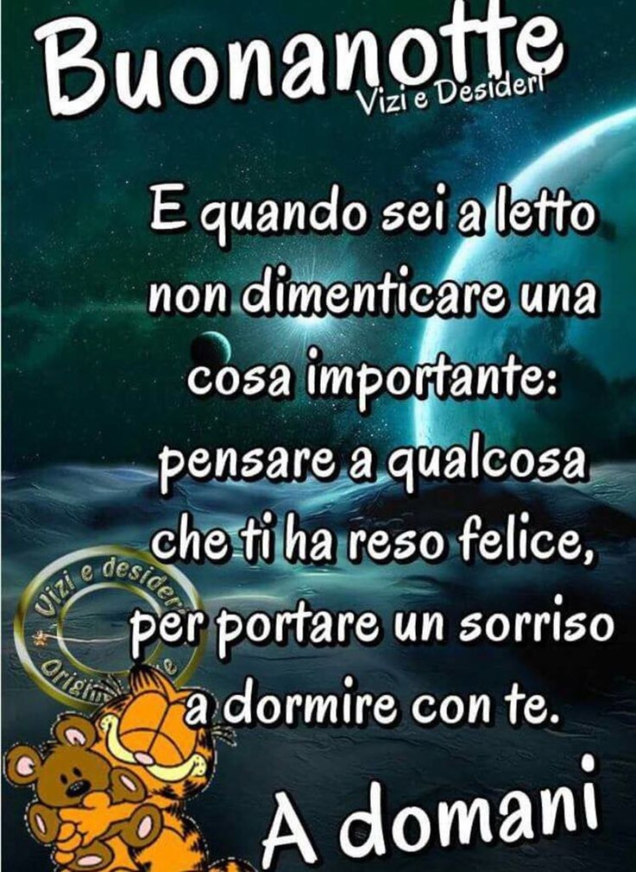 Buonanotte dolce a domani