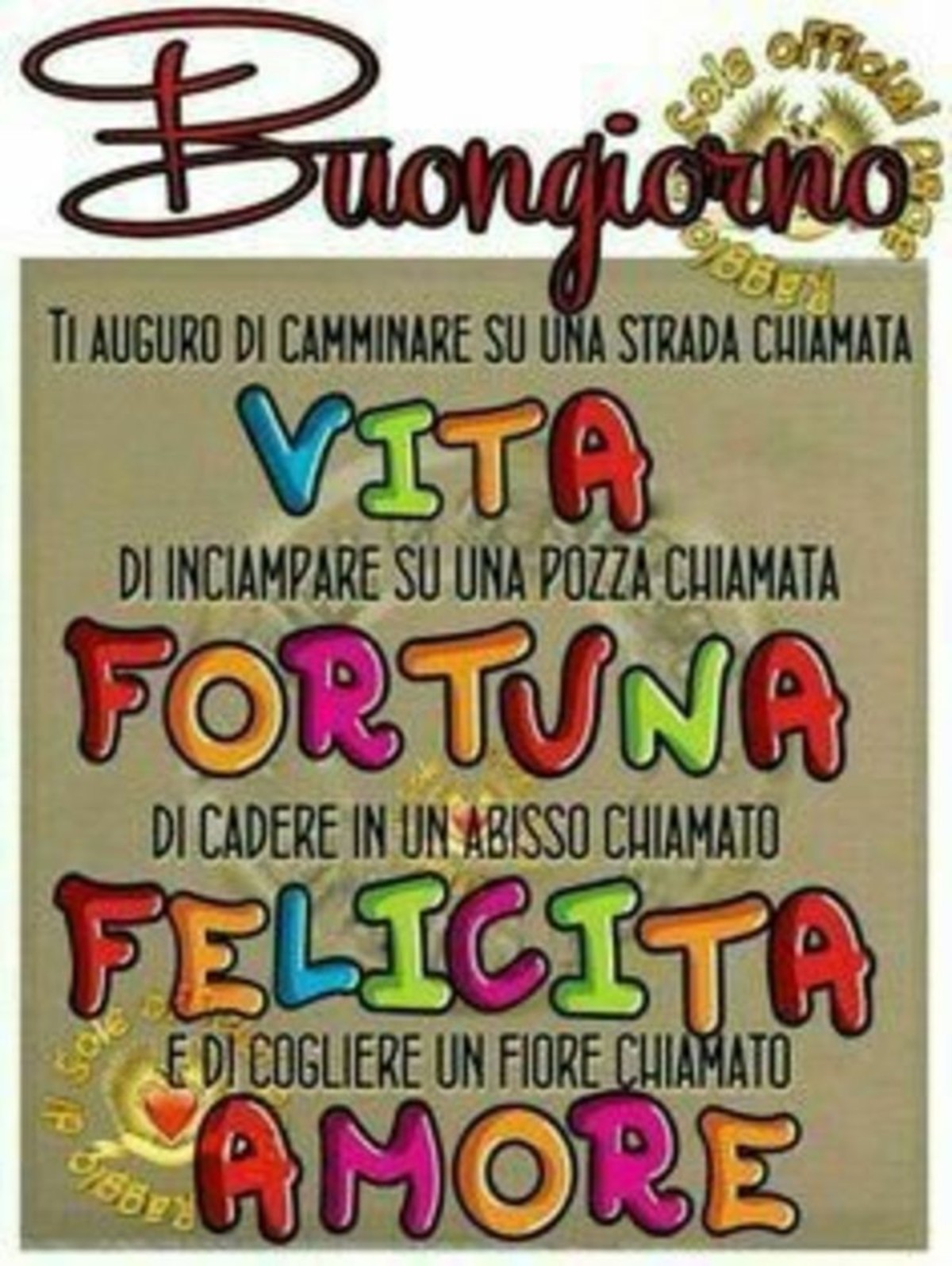 Buongiorno affettuoso