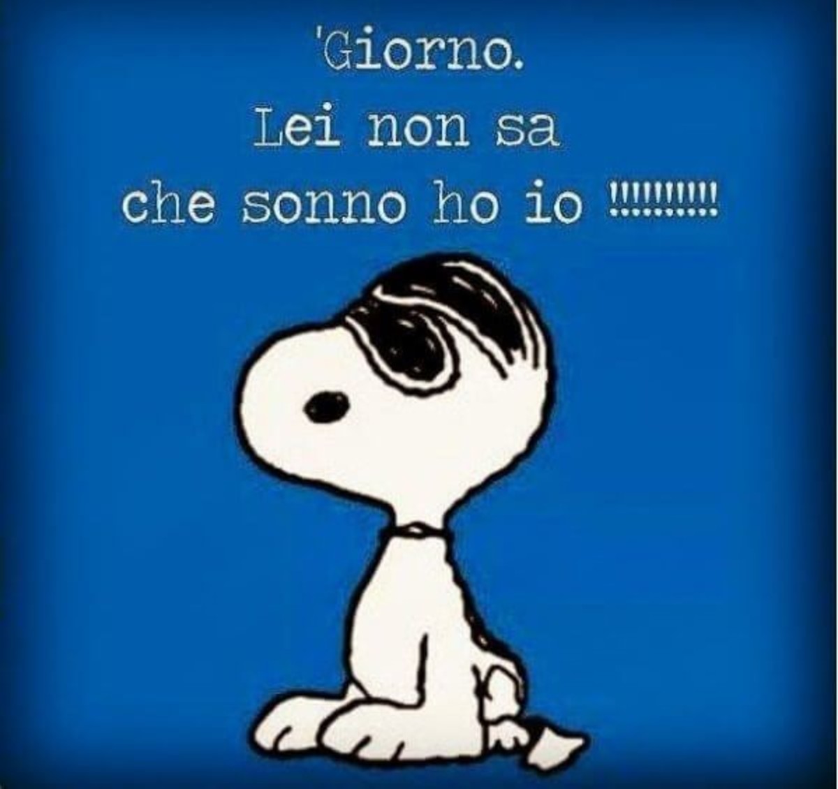 Buongiorno con Snoopy