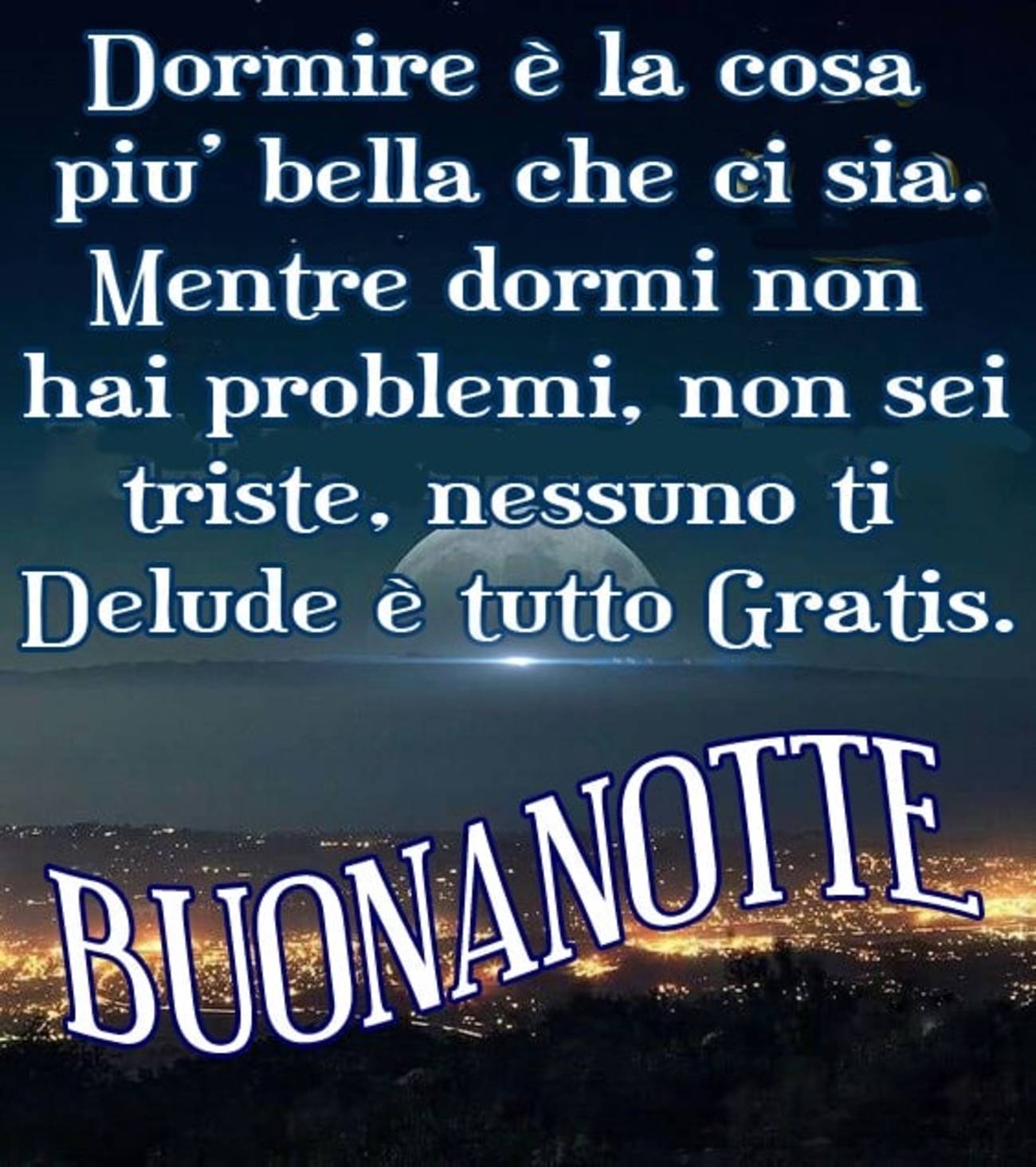 Frasi riflessive buonanotte
