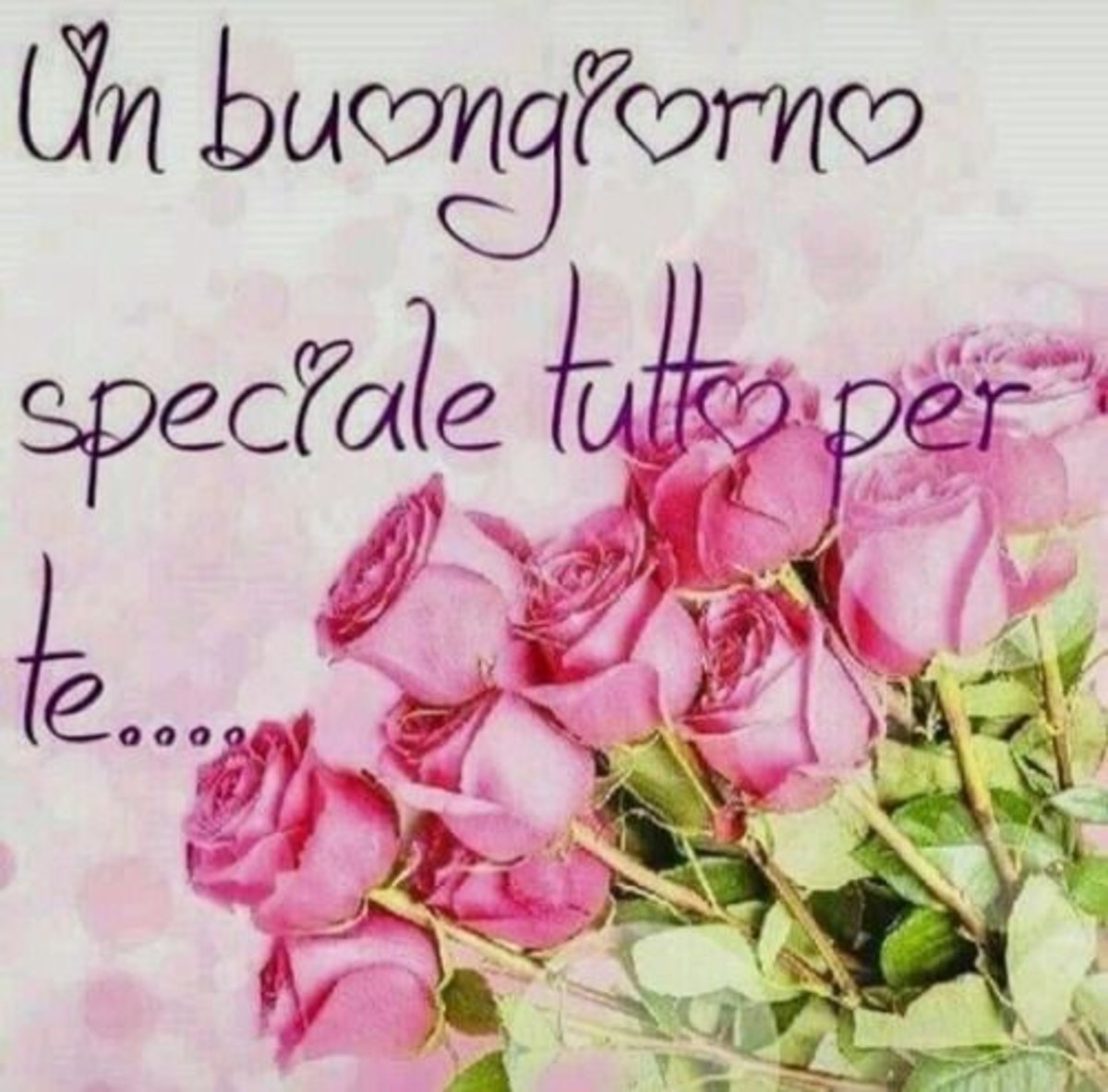 Un buongiorno speciale a tutti