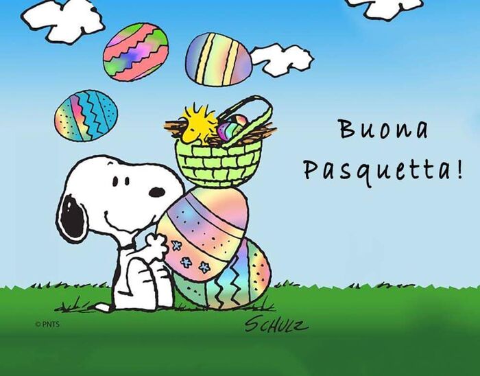 Buona Pasquetta Snoopy
