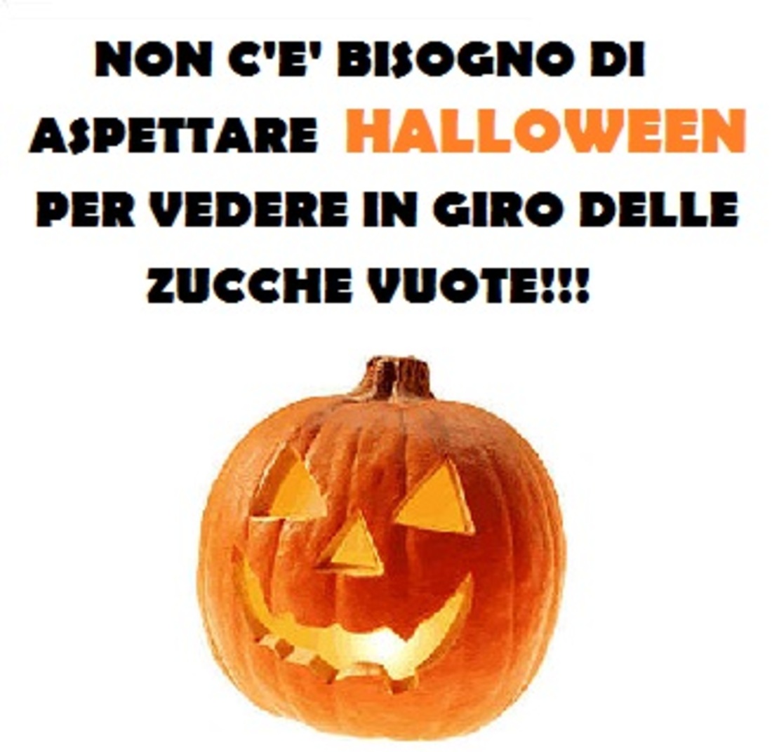 Non c è bisogno di aspettare Halloween per vedere in giro delle zucche vuote