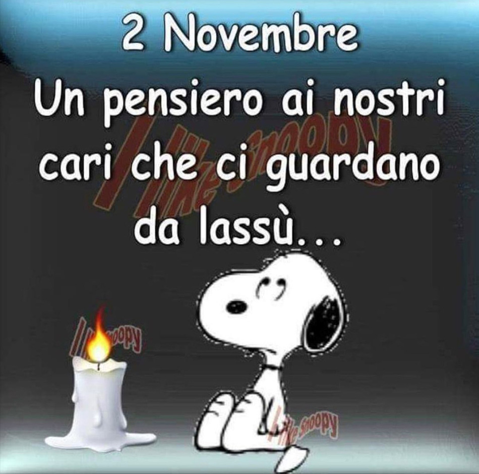 Snoopy Commemorazione dei Defunti