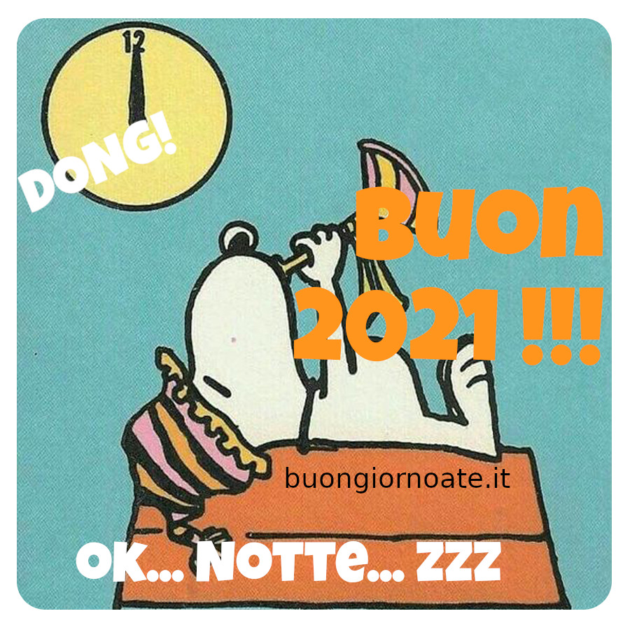 Buon Anno 2021 da Snoopy