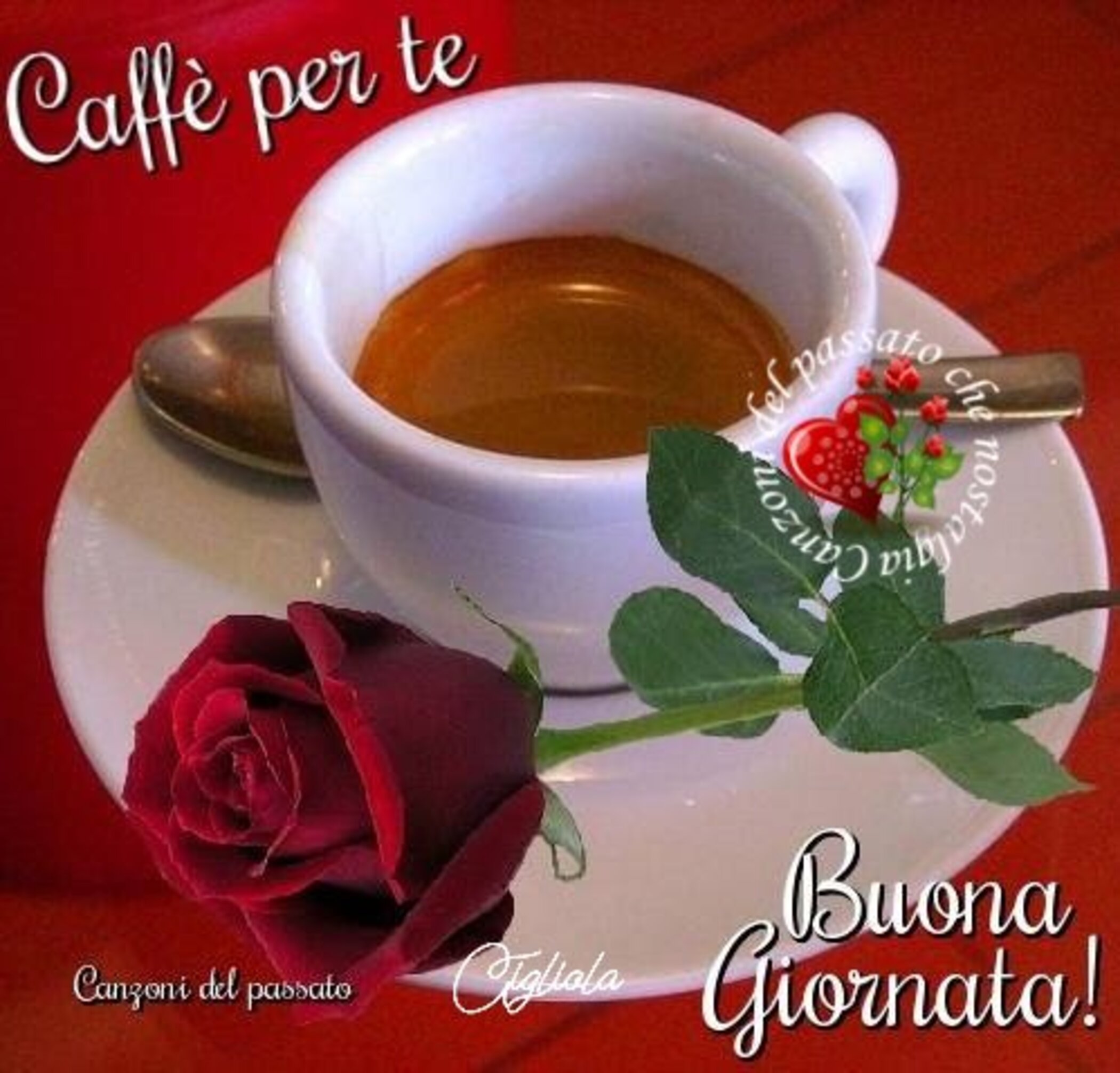 Caffè per te buona giornata amore mio