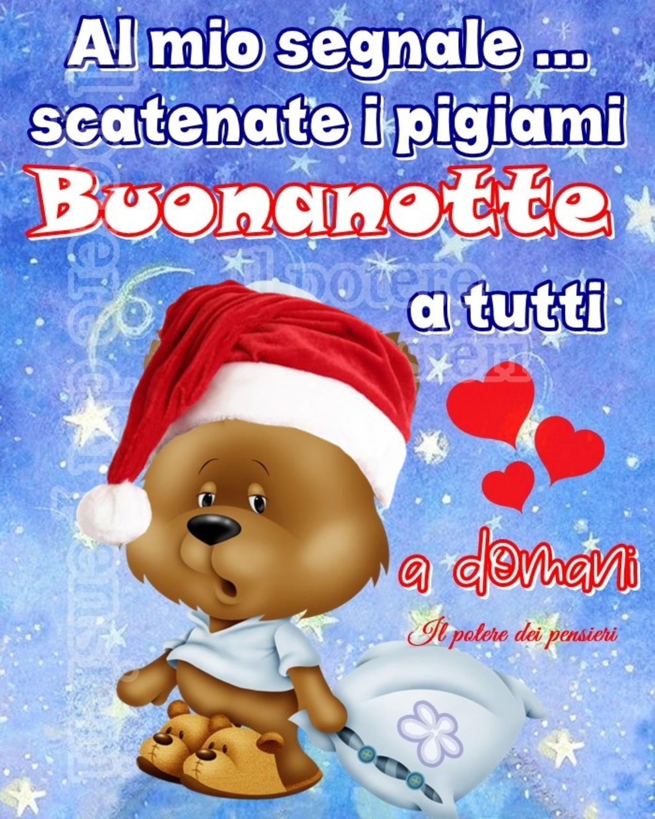 Al mio segnale scatenate i pigiami buonanotte Natale