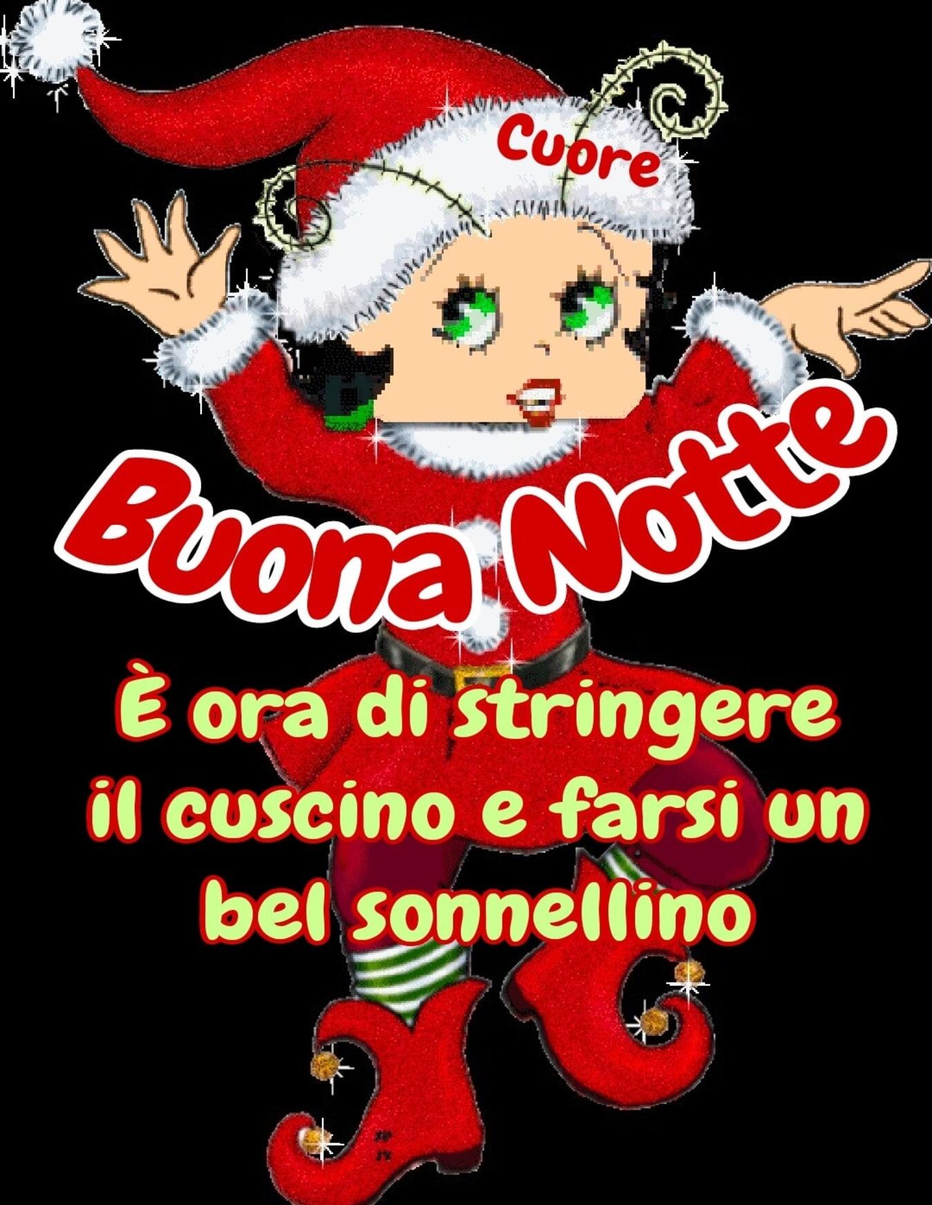 Betty Boop buonanotte Natale