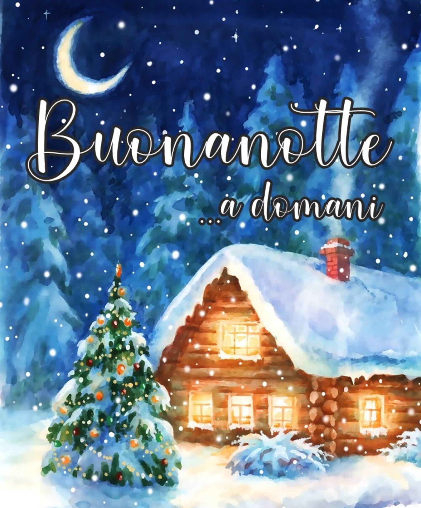 Buona Notte neve immagini di Natale (2)