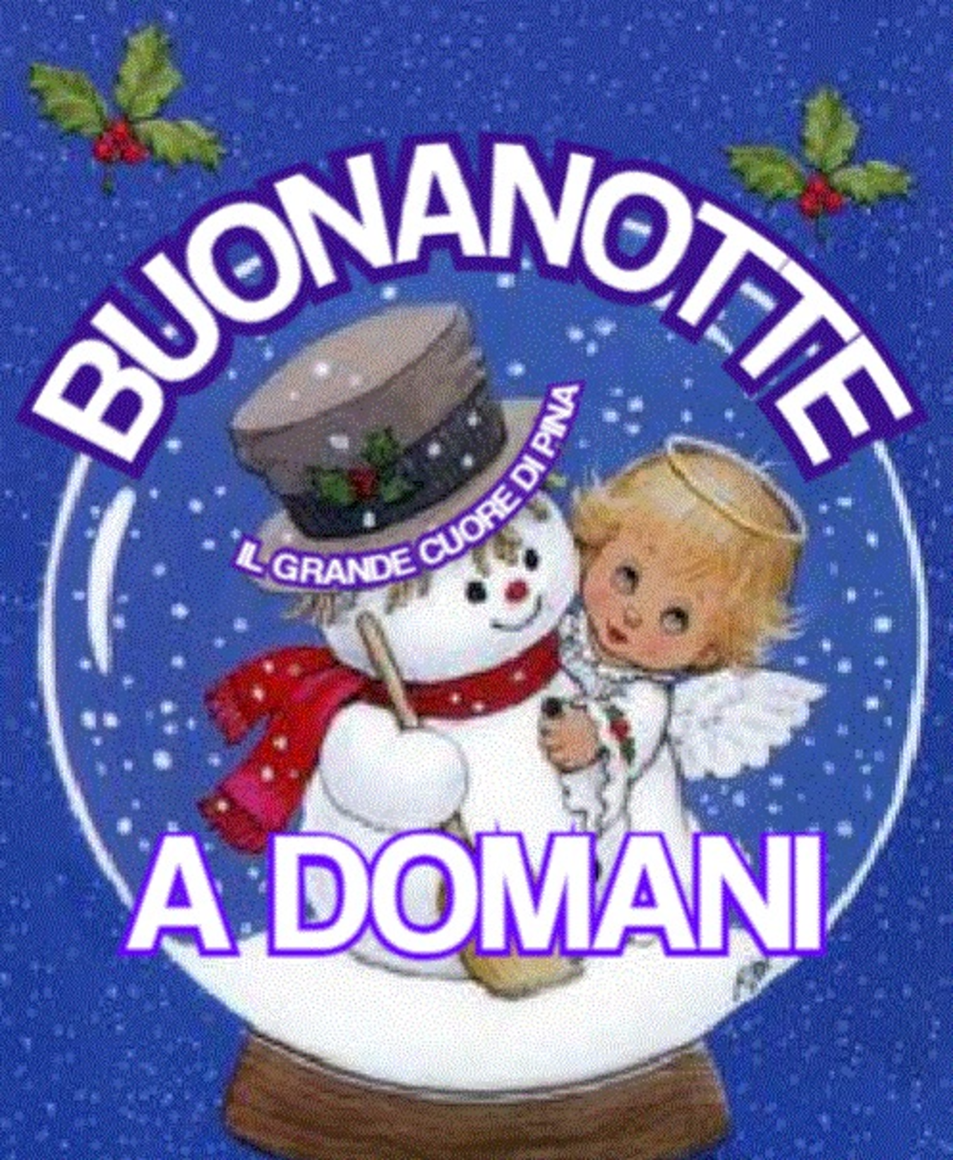 Buonanotte a domani dal pupazzo di neve