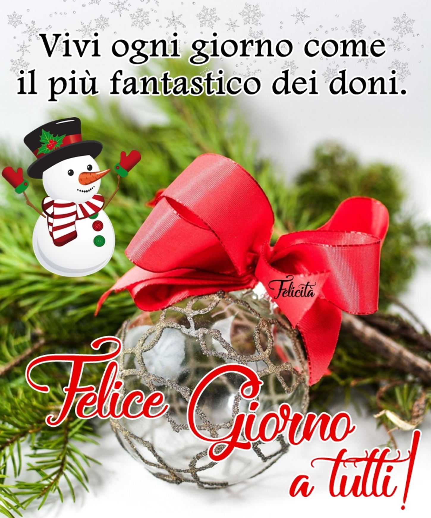 Buongiorno pupazzo di neve Natale (3)