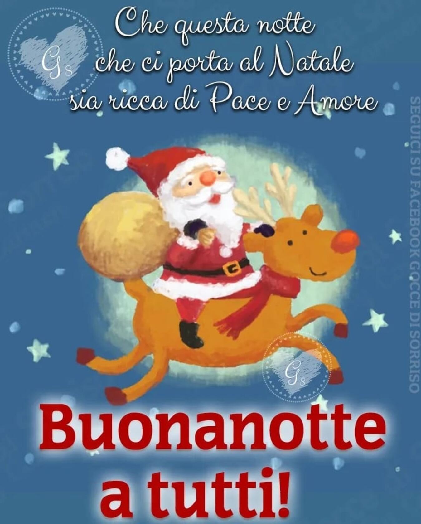 Che questa Notte che ci porta al Natale sia ricca di pace e amore