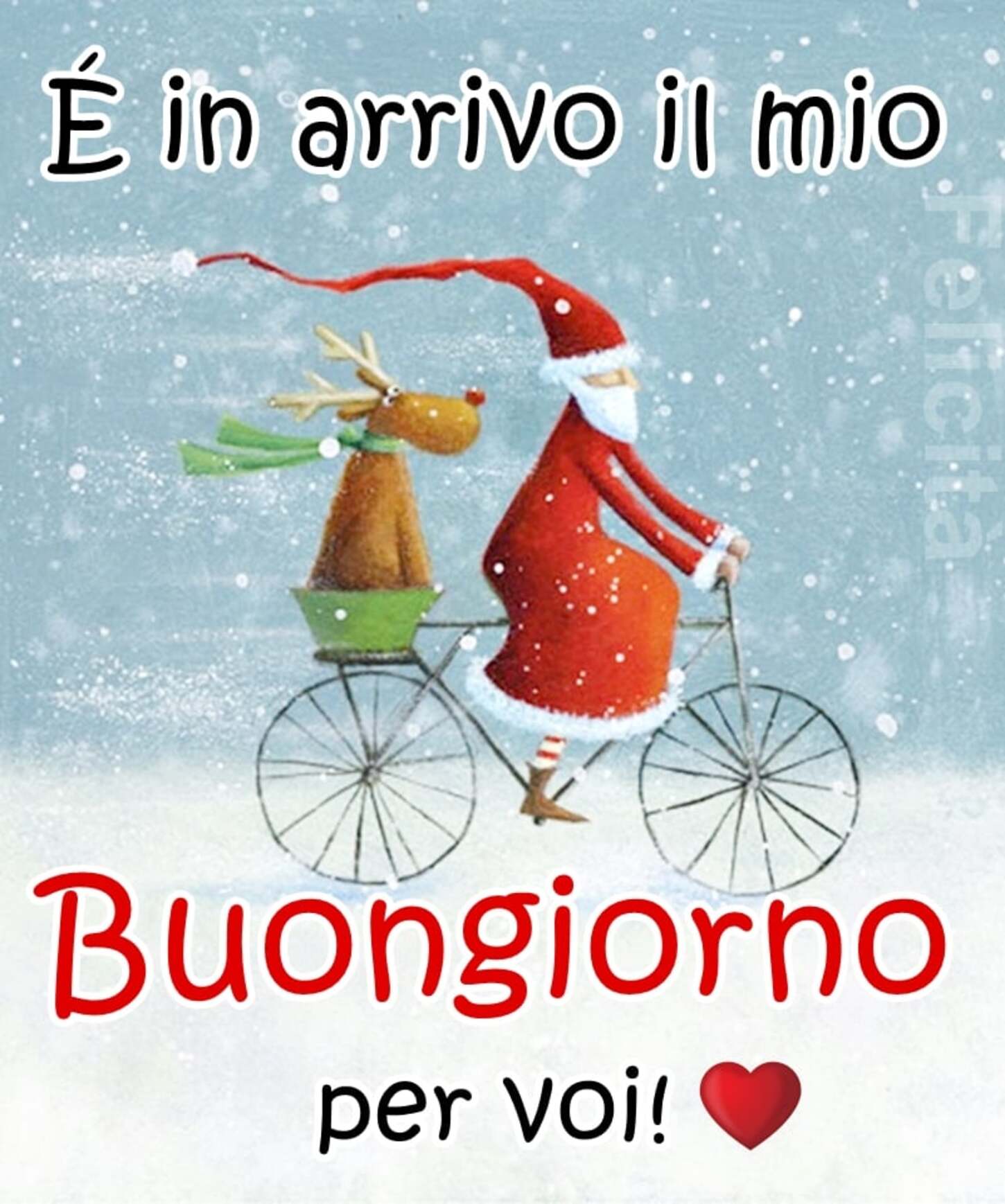 È in arrivo il mio buongiorno per voi Natale