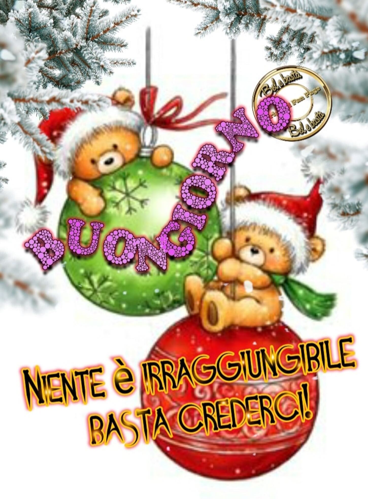 Niente è irragiungibile basta crederci buon giorno Natale