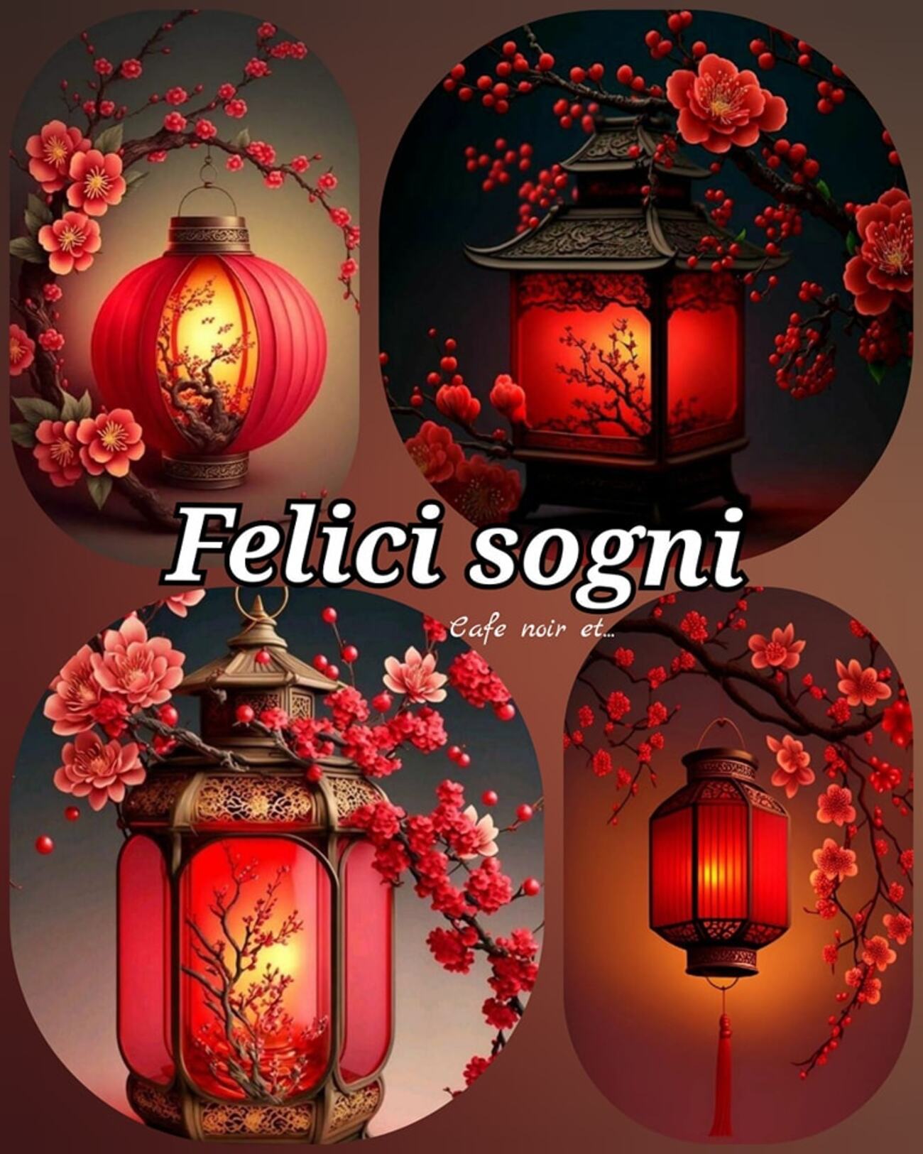 Cafe noir et Felici Sogni