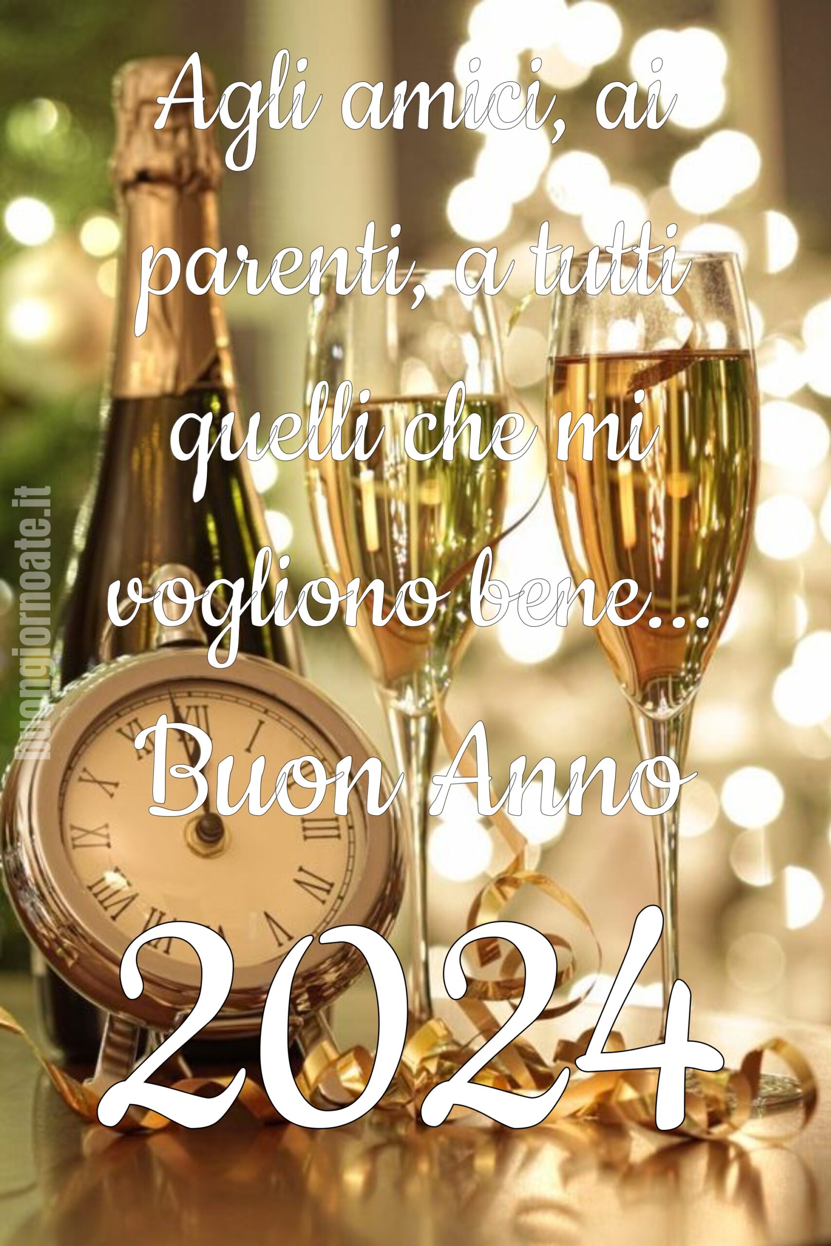 Agli amici ai parenti a tutti buon anno 2024